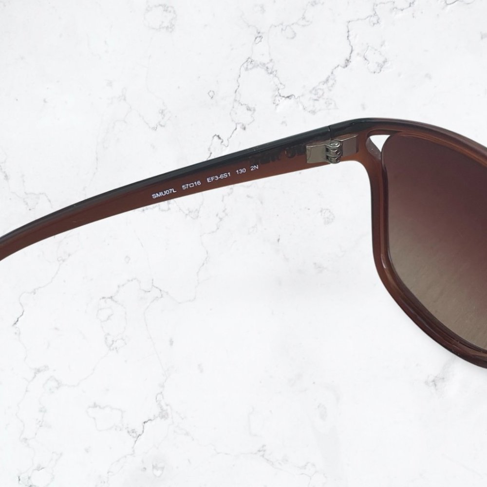 Authentic Miu Miu Smu07l Brown Gradient Cateye Su… - image 5